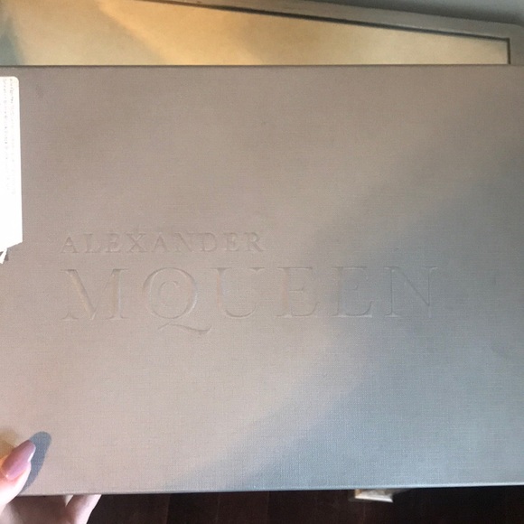 Alexander McQueen Black Velvet + Leather Sneakers - Picture 6 of 6